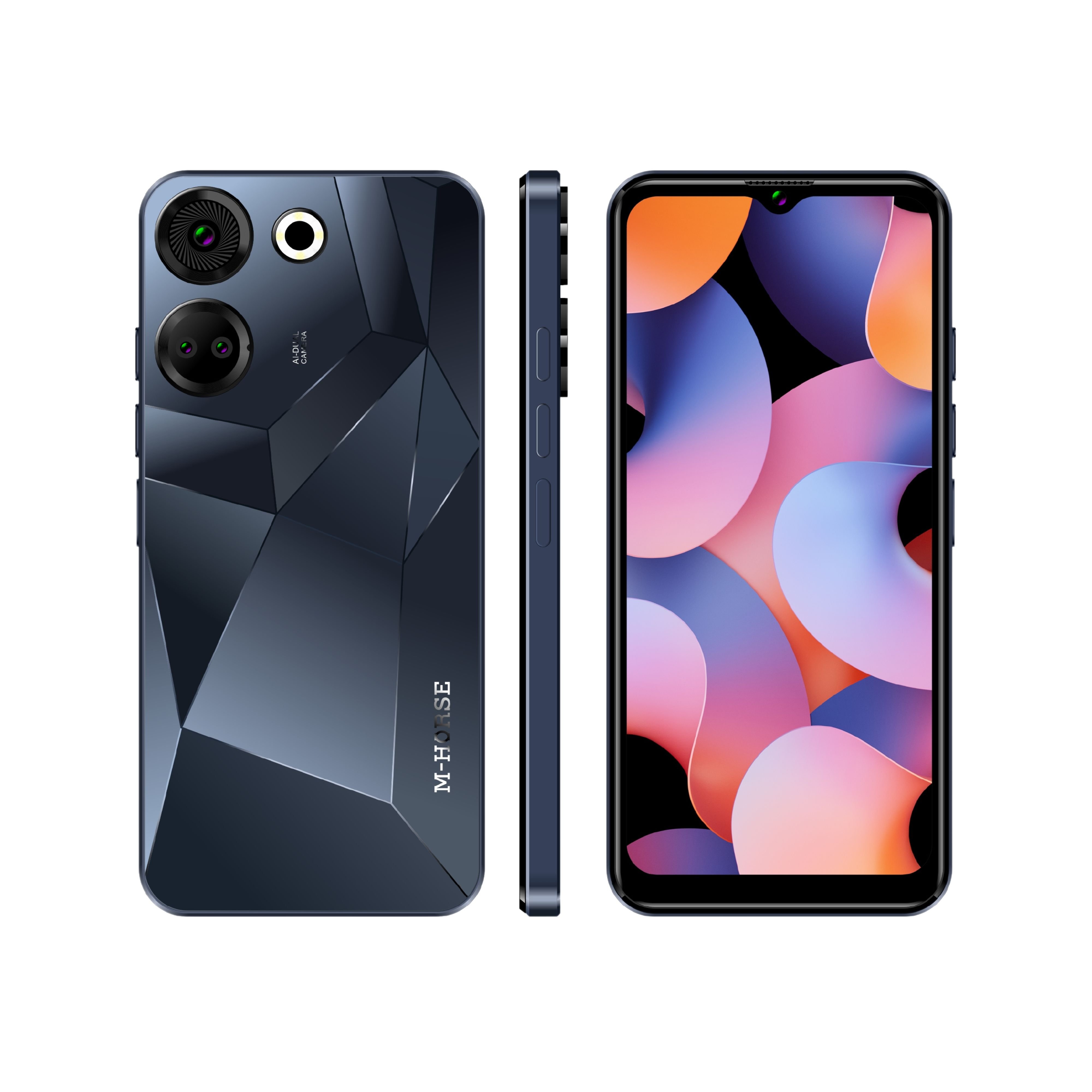 M-HORSE custom your logo and brand design mobile phone 3G & 4G smartphone beauty camera 128GB cellphone